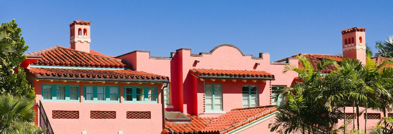 a row of luxury houses