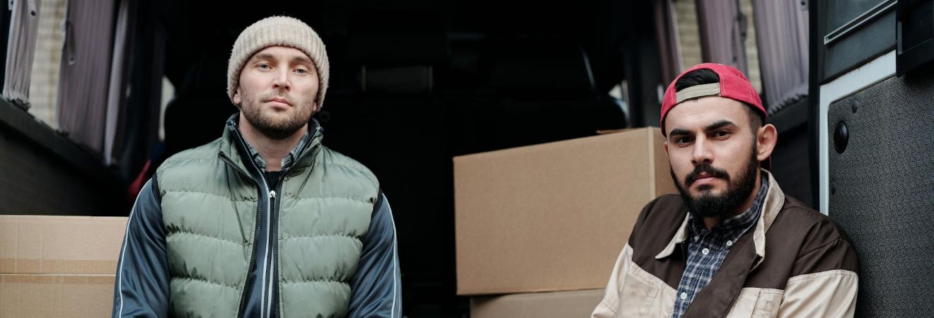 two men as part of white glove moving services Fort Lauderdale