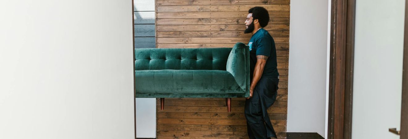 Crew loading furniture for a long-distance move.